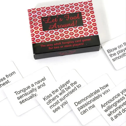 Interactive Card Game for Adult Couples, Intimate Relationship Enhancement Instruction Board Game, Fun Cards for Husband and Wife Interaction