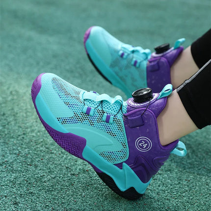 Kids Basketball Shoes Boys Sneakers Non-slip Child Trainer Basket Shoes Outdoor Children Sport Shoes