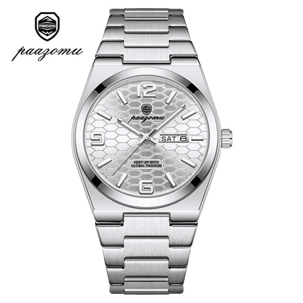 PAAZOMU Sport Luxury Men's Wristwatch High Quality Waterproof Luminous Watch For Men Fashion Date Week Quartz Men's Watches Reloj
