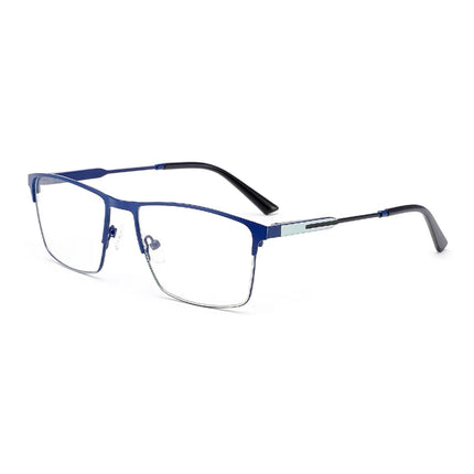 ZENOTTIC Stylish Metal Eyebrow Prescription Glasses for Men Square Photochromic/Myopia Optical Eyeglasses Progressive Eyewear