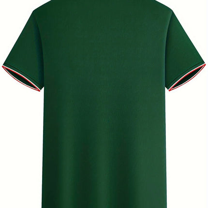 2026 Summer New Style Men's Short-Sleeved Polo Shirt With 3D Pattern Printing - Street Casual Fashion Comfortable And Stylish
