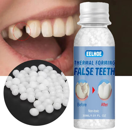 Temporary Tooth Repair Beads | Food Grade Dental Filling Material for Missing Broken Teeth, Denture Adhesive Solid Glue