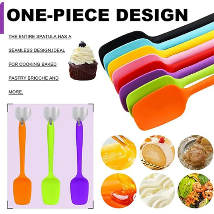 21cm/27cm Silicone Scraper Food Grade Silicone Baking Spatula Cake Spatula Mixing Tool Kitchen Baking Accessories