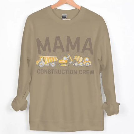 Dad/Mom Construction Crew Graphic Sweatshirts Women Men Fashion Casual Pullover Papa Mama Cartoon Excavator Y2K Sudadera