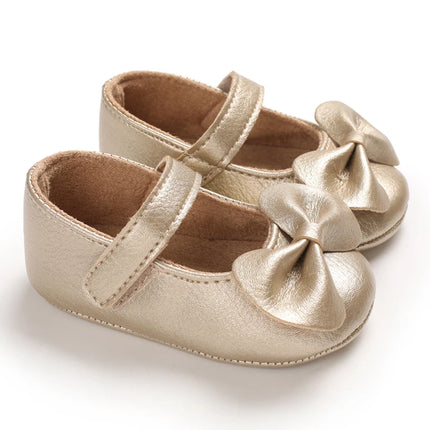 Baby Girl Casual and Comfortable Solid Color Mary Jane Shoes Lightweight and Non Slip Spring and Autumn Walking Shoes