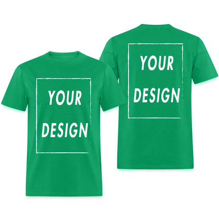 100% Cotton Custom T Shirt Make Your Design Logo Text EU Size for Men and Women Front Back Both Side Personalized Tshirt