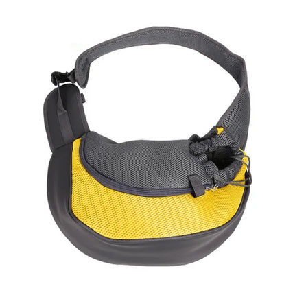Pet Puppy Carrier S/L Mesh Oxford Single Dog Shoulder Bag Comfort Pouch Shoulder Bag Outdoor Travel Pet Sling Handbag Tote Pouch