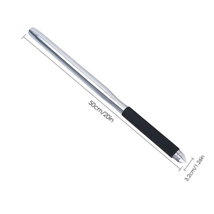 50cm Stainless Steel Baseball Bat Multifunctional Emergency Stick for Car Anti-Slip Comfortable Grip Baseball Bat Self-Defense