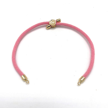 10Pcs Nylon Cords Twisted Braided Adjustable With Brass Findings DIY Jewelry Slider Bracelet Making Accessories Wholesale