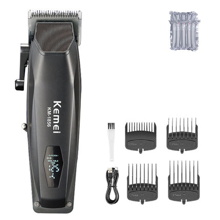Kemei KM-1856 Electric Rechargeable Best Hair Trimmer Professional Cordless Barber Hair Clipper Trimmer Hair Cutting Machine