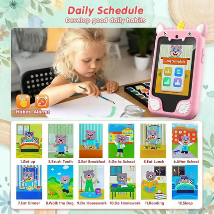 New Children Smart Phone Kids Toys Cartoon Unicorn Touchscreen Music Mobile Learning Educational Toys Birthday Boys Girls Gifts