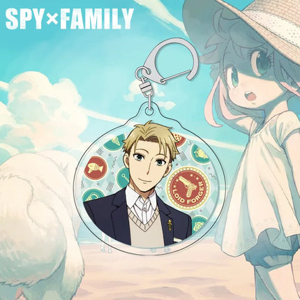 SPY×FAMILY Anya Keychain Acrylic Charm Cute Anime Figure Pendant for Backpack Bag Accessories Spy x Family Merchandise Gift for
