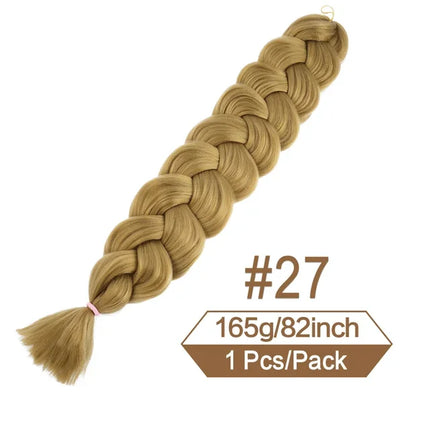2026 82 Inch Long Jumbo Braiding Hair Synthetic Braids Crochet Hair Extensions 165g Pre Stretched Braid Wholesale For  Women