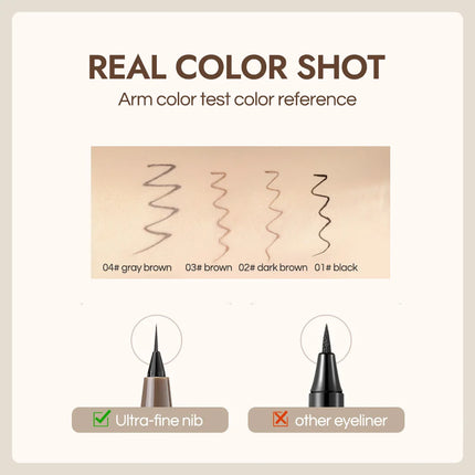 GECOMO Liquid Eyeliner 0.01mm Super Slim Waterproof Quick Dry Long Lasting Color No Smudging Eyeliner Pencil
