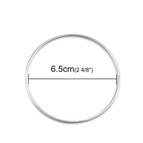 6.5cm silver