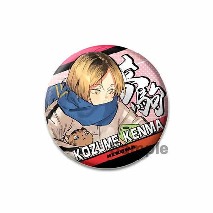 32/44/58mm Anime Haikyuu Snap-in Button Pins Figure Icon Badge  Round Handmade Brooches Breastpin for Backpack Clothes