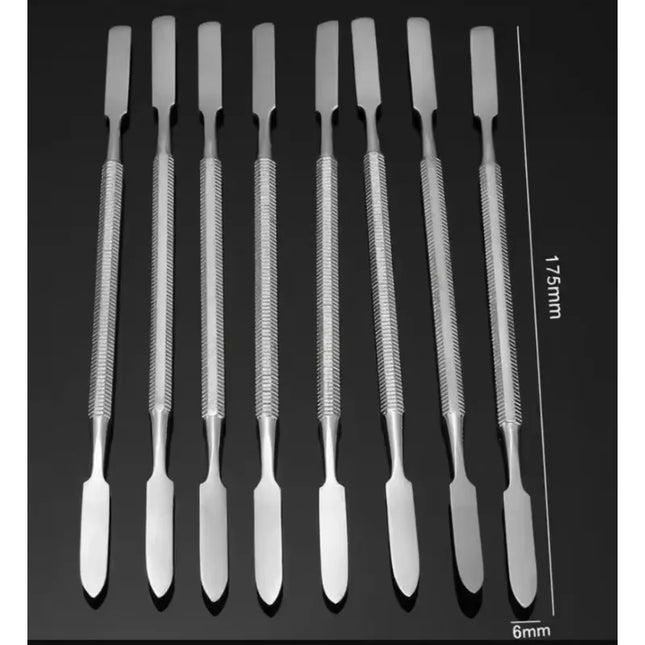 5/10Pcs Stainless Steel Mixing Spatula Tool Spatuler Rod Dental Nail Art Makeup Foundation Eyeshadow Mixing Stick Color Tools