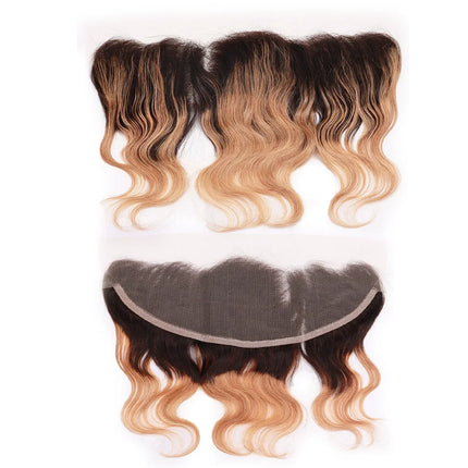 Brown 13x4 Lace Frontal Body Wave 6 Inch 100% Human Hair Transparent Lace Frontal Only Pre Plucked Remy Hair