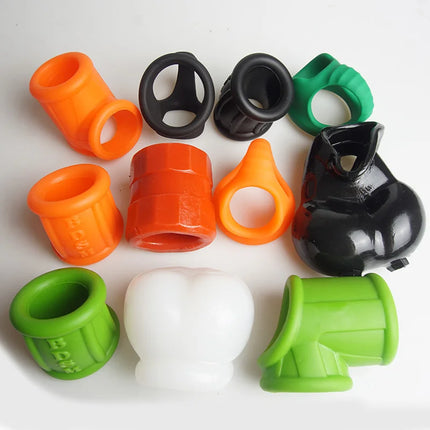 Dick Erection Penis Cock Ring,Ejaculation Delay Cockring Men,Ball Stretcher Ballstretcher,Chastity Cage,BDSM Scrotum Testicle