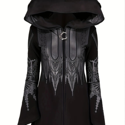 Chic Womens Hoodie - Asymmetric Casual Sweatshirt with Hood - Relaxed Fit, On-Trend Fashion for Everyday Style