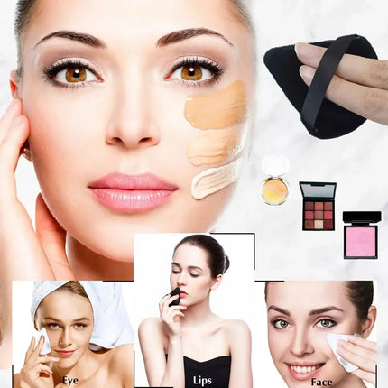 2/5/10/20Pcs Triangle Powder Puff Wet Dry Use For Loose Powder Liquid Cosmetic Soft Plush Powder Puff Makeup Foundation New In T