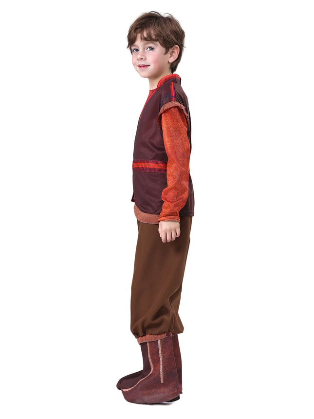 Child Boys Royal Ice Master Brave Kristoff Kids Favourite Movie Character Fancy Dress Halloween Party Cosplay Costume