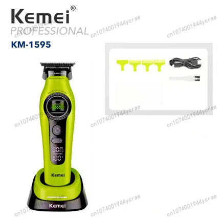 Kemei KM1593/1595 Is Equipped with An External Brushless Hair Clipper for Men's Professional Hair Clippers That Are Rechargeable