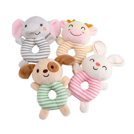 Newborn Baby Plush Stroller Toys Cartoon Animal Rattles Mobiles Hanging Bell Educational Hanging Toy Speelgoed