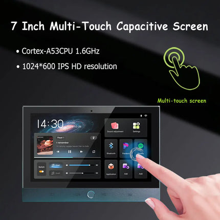 Karaoke WiFi Bluetooth 7 inch Screen Wall Amplifier Android Amp Smart Home Theater Sound System Mini Ceiling Speaker Residential