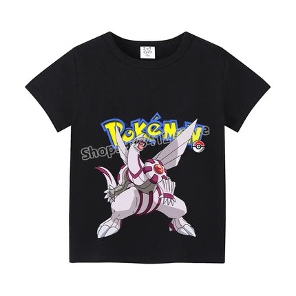 Pokemon Pikachu Boy Girl T Shirt Cute Cartoon Baby Clothes Squirtle Gengar T-Shirts Charmander Eevee Print Tees Kids Summer Tops