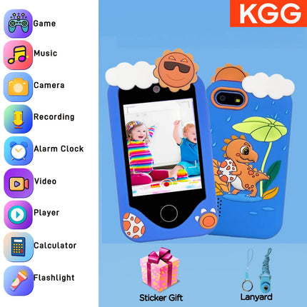 Children Smartphone Phone Toy 2.8inch Touch Screen Dual Cameras For Learning Playing Games Video Player Girl Gift for Christmas