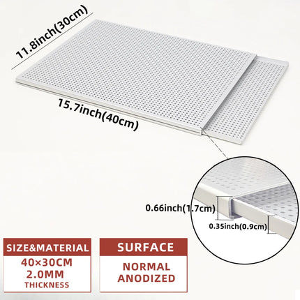 Puff Pastry Baking Tray Mille Feuille Rectangular Pastry molds Baking Pan Perforated Baking Pan Dish Oven Tray Bread With Hole