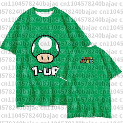 2026 Summer 3D Print Sweet Princess Style Super Mario Peach T-Shirt Men Women Game Graphic Tee Breathable Quick Dry Casual Tops