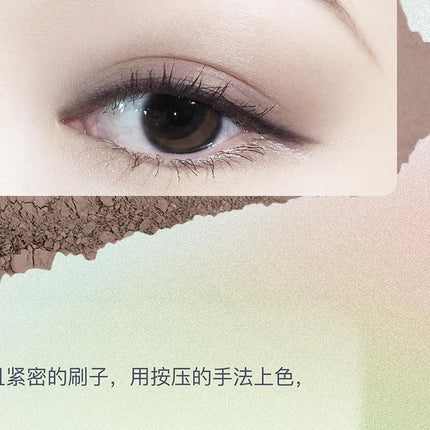 DRAMO Single Color Eyeshadow Palette Matte High Color Blendable Gothic Smoky East to Wear Longlasting Non-fading Eye Makeup