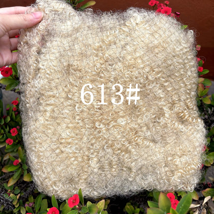 Gray Color 4C Afro Kinky Bulk Human Hair 50g/Pack for Dreadlock Extensions Loc Repair Braiding Twist Tight Afro Kinky Human Hair