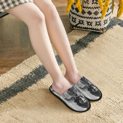 Custom Camaron De La Isla Memory Foam Slippers Women Comfy Warm Musician Flamenco Singer House Slippers