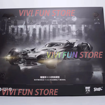 In Stock Xiwanshe BATMOBILE 1/12 ASSEMBLY MODEL Movable Model Toys Batman With LED Bat car