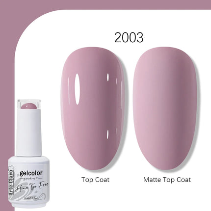 Arte Clavo TPO FREE HEMA FREE Gel Nail Polish UV Multi Use Semi Permanent Soak Off Autumn Winter Nail Art Hybrid Varnish 15ml