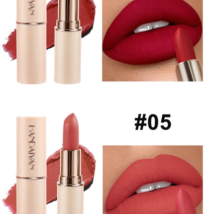 8 Colors Deep Red Matte Lipstick Waterproof Non-Stick Velvet Texture Easy Apply Rose Red Lip Makeup Long-Lasting Cosmetics