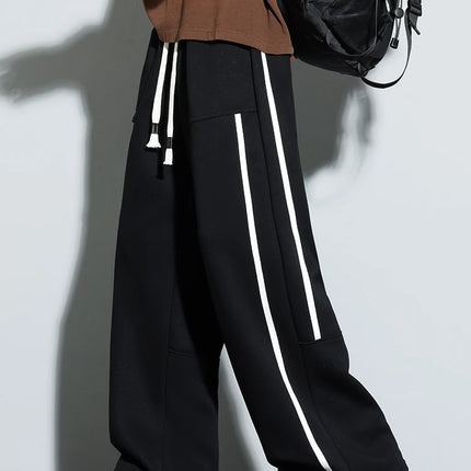 2025 Men Sweatpants Baggy Joggers Cotton Korean Sports Pants  Neutral Loose Outdoor Jogger Fitness Trouser