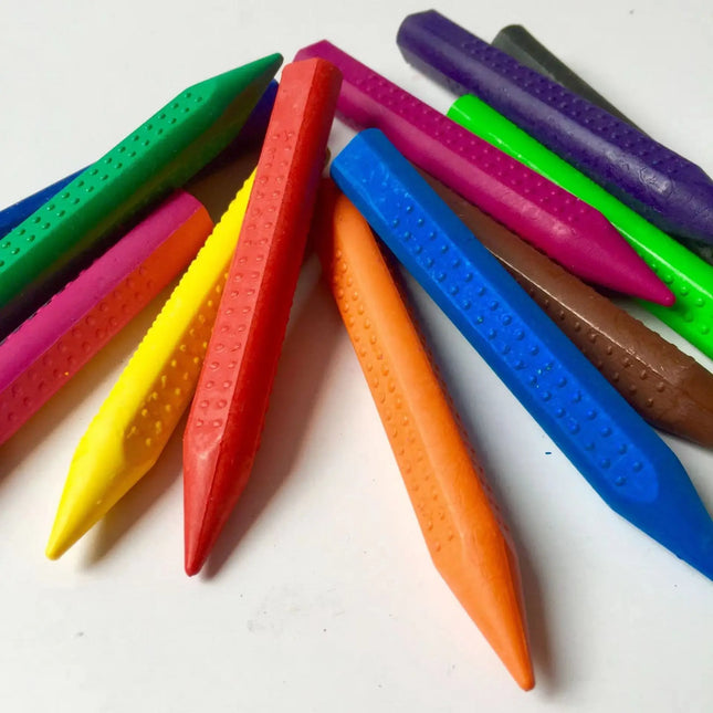 12pcs Color Crayons Don't Dirty Hands Washable Wax Crayon Pencil Marker Oil Painting Drawing Sticks Colored Crayons
