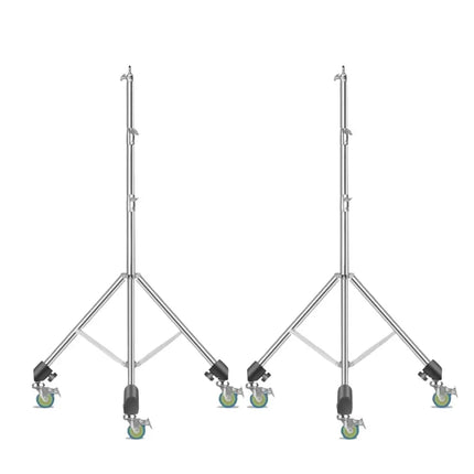 290cm Stainless Steel Tripod Metal Light Stand l Air Pressure Bearing 15kg For Ring Light Live Youtube and Photography Softbox