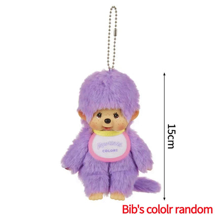 Monchhichi Plush Keychain Bag Hanging Accessories Kawaii Keychains Monkiki Doll Hanging Pendants Collection Birthday Gift モンチッチ