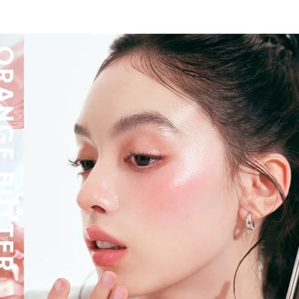Judydoll Water Light Cream Hydrating Blush Multi Purpose Moisturizing High Light Expanding With Puff Long-lasting Face Makeup
