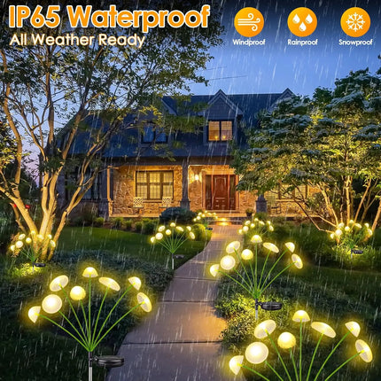1pc Solar Mushroom Lights Dual Mode LED Waterproof Outdoor Garden Decor for Yard Patio Pathway Ambiance, Solar Garden Light