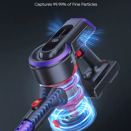 Buture JR400 450W 38000Pa Powerful Cordless Vacuum Cleaner Wireless Handheld For Home Appliance with Touch Screen 55 Min Runtime