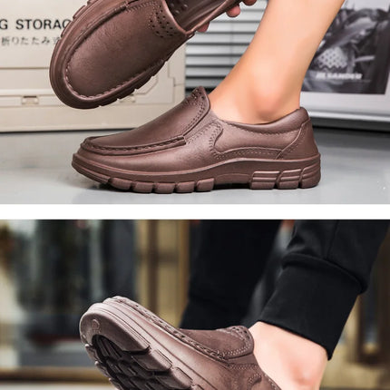 Hotel Kitchen Non-slip Oil-resistant Chef's Shoes Casual Flat Work Safe Men's Shoes Breathable Comfortable Slip on Plus Size 48