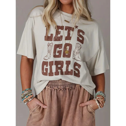Stylish Women's Letter Print T-Shirt White Short Sleeve T Shirt Graphic Top Ladies Basic Clothing Women 90s Trend New Female Tee