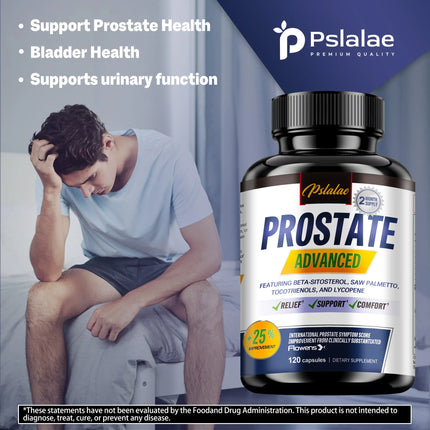 Men's Prostate Health - with Saw Palmetto, Improve Performance, Relieve Bladder & Urination Problems, Reduce Toilet Trips