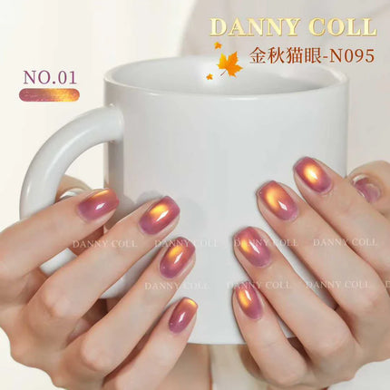 Autumn Brown Cat Eye Gel Polish Set With Color Display HEMA/TPO Free Luxury Magnetic Gel Soak Off UV LED Nail Varnish UV Gel Kit